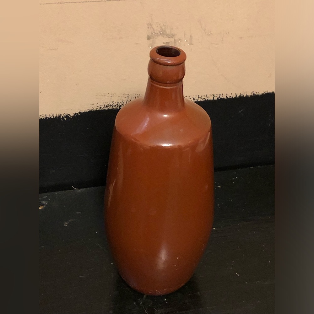 8936 Vintage JM Dafonseca Ducts Portugal wine bottle 9”- Brown Vase Or Paint Art